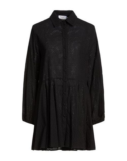 Woman Mini dress Black Size 4 Cotton