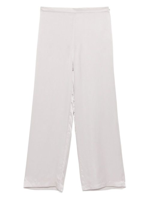 Silk-satin trousers - Grey