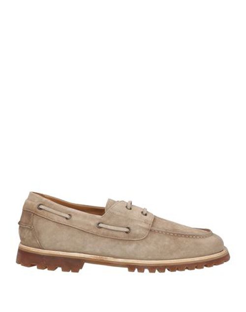 Man Loafers Khaki Size 7 Leather