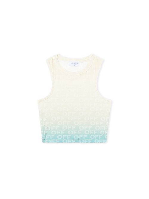 Terry Gradient Knit Tank Top - Female  Light Blue