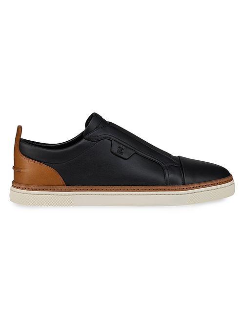 Men's Marcontonio Leather Sneakers - Black