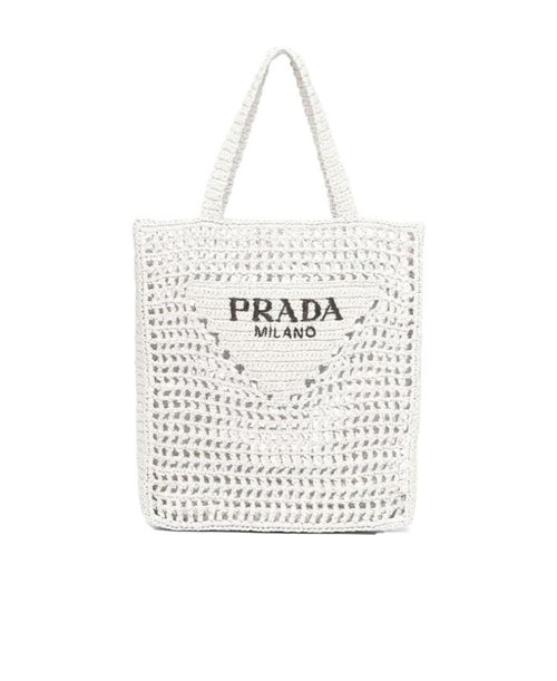 Raffia tote bag