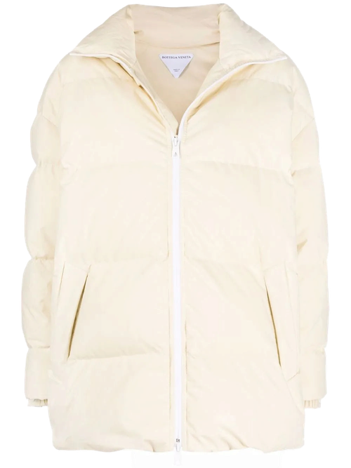Oversized Padded Down Jacket — White