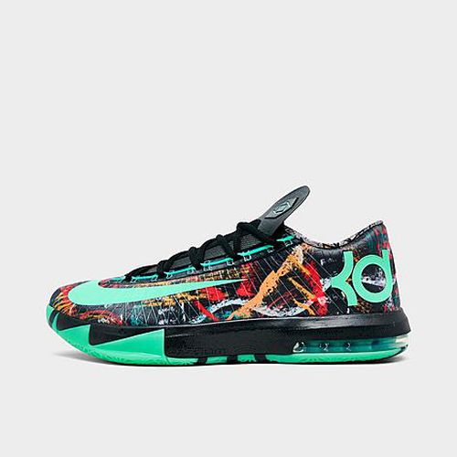 Men's KD 6 Basketball Shoes in Green Glow/Black