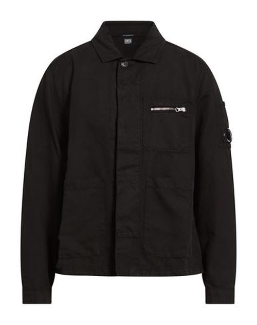 C. p. Company Man Shirt Black Size M Cotton, Linen