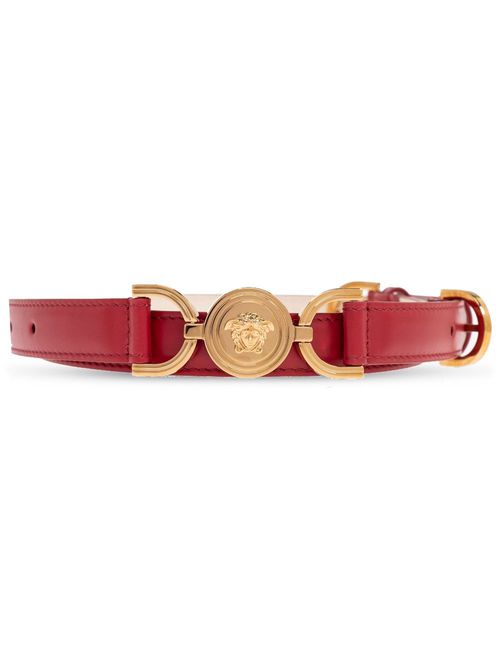 Medusa-buckle belt - Red