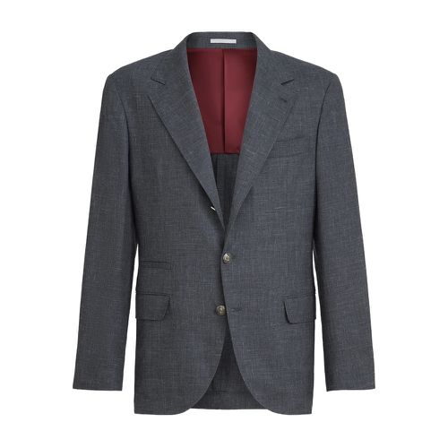 Slubbed Buttons Blazer