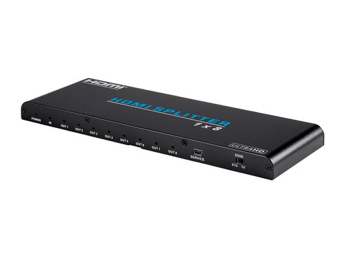 Blackbird 4K Pro 1x8 HDMI Splitter HDR 18Gbps 4K@60Hz YCbCr 4:4:4 with HDCP 2.2 and EDID Support