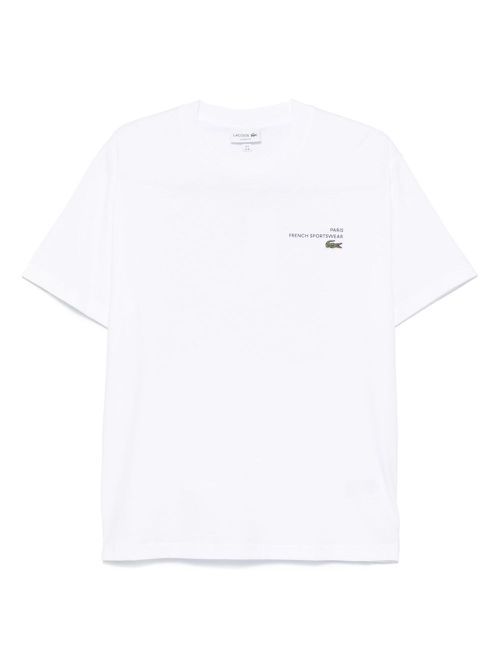 Lacoste graphic-print T-shirt - White