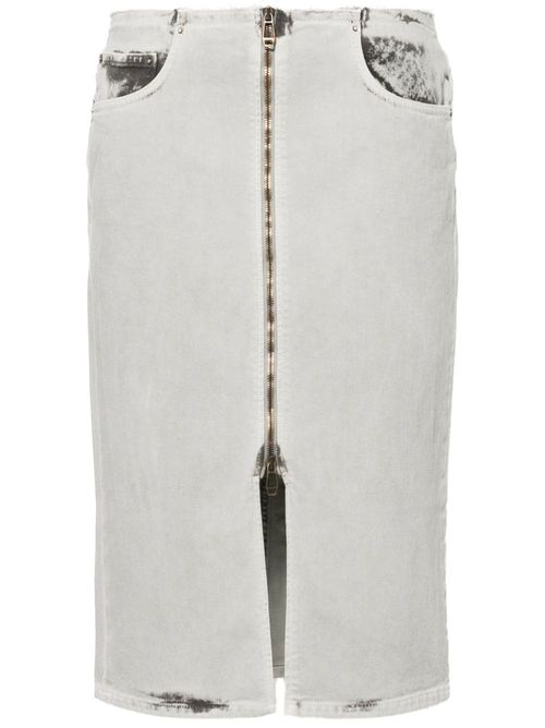 Denim pencil skirt - Grey