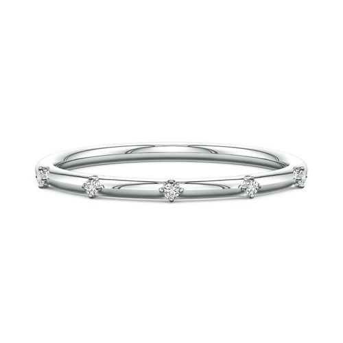 Angara 1.2 MM Round Diamond Five-Stone Station Ring in 18K White Gold