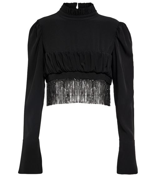 Rabanne Embellished crop top