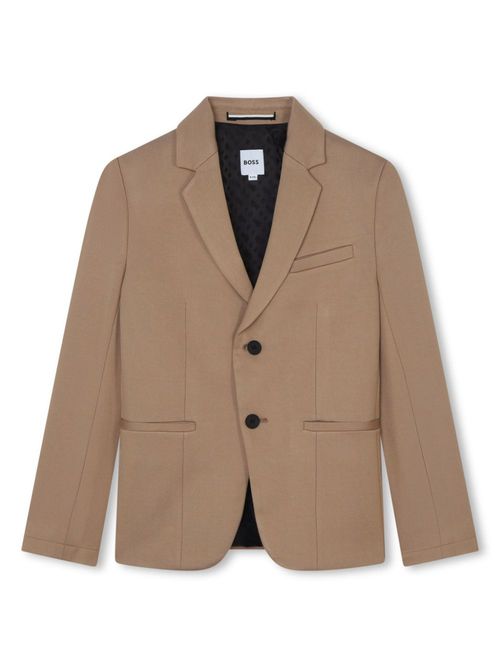 Notch-lapels single-breasted blazer - Neutrals