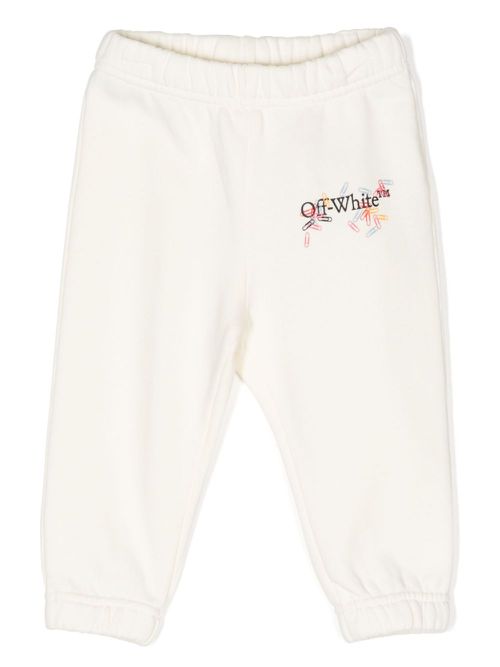 Logo-print cotton track pants - Yellow