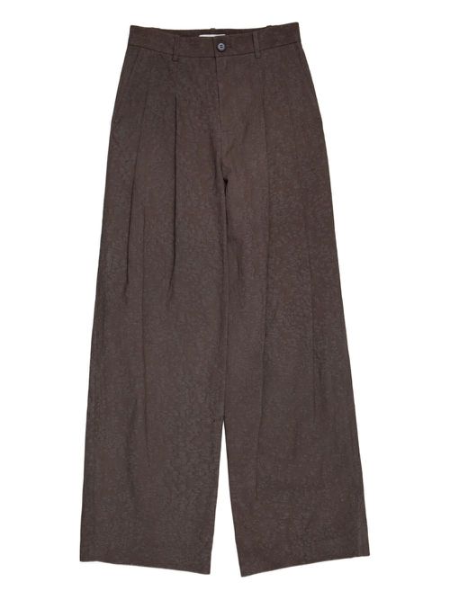 Two-tuck trousers - Brown