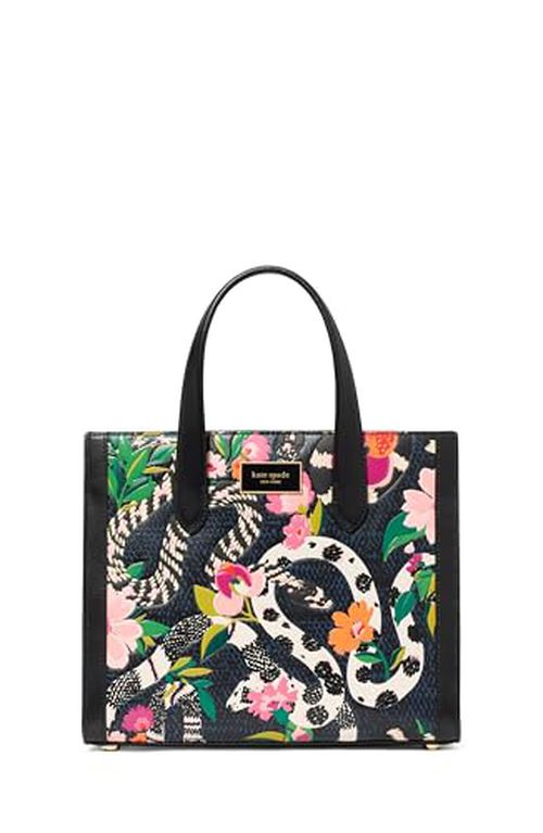 Kate spade new york Manhattan Snake Print Embossed Leather Small Tote