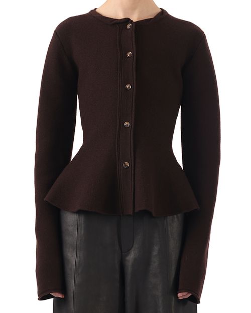 Boiled Wool Cardigan