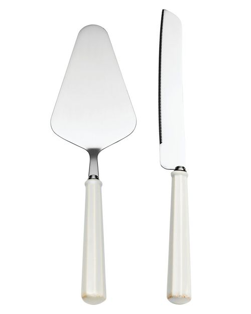 French Perle Scallop 2pc Dessert Set