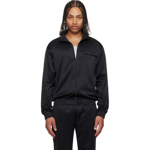 Black Embroidered Logo Track Jacket
