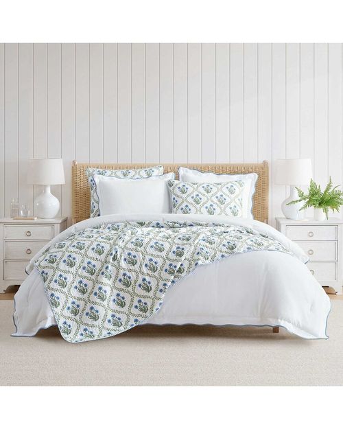 Chloe Cotton Percale Quilt Set