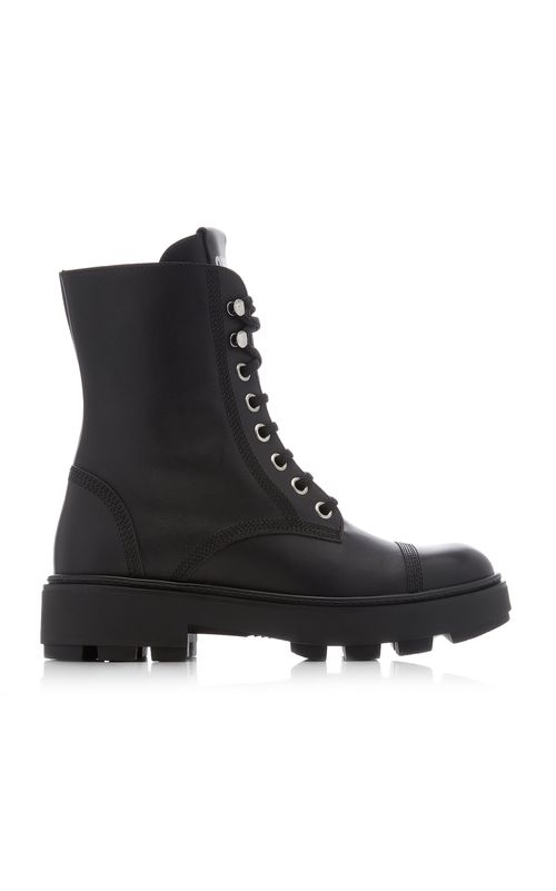 Women's Leather Combat Boots