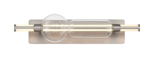 Satin Nickel LED Bathroom Vanity Light from the Lucent Collection