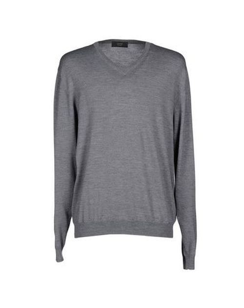 Man Sweater Grey Size 38 Wool, Polyamide