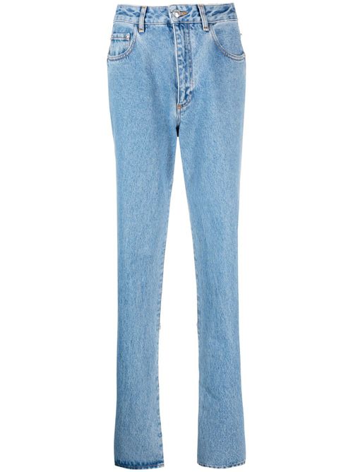 Bling cut-out jeans - Blue