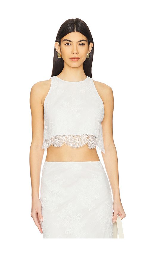 Stone Cold Fox OBERTEIL AUDREY in White. Größe XS. Also in L, M