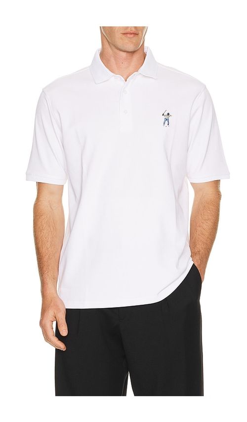 Eastside Golf Core Pique Polo in White. S. Also in M, L, XL/1X