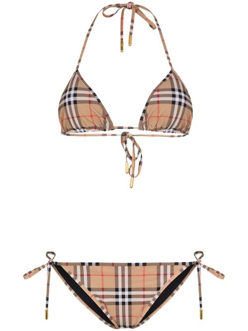Checked Triangle Bikini