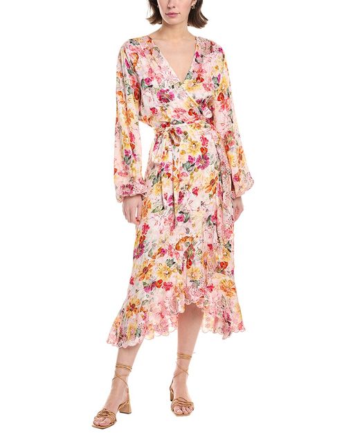 The Charlotte Embroidered Silk-Blend Maxi Dress