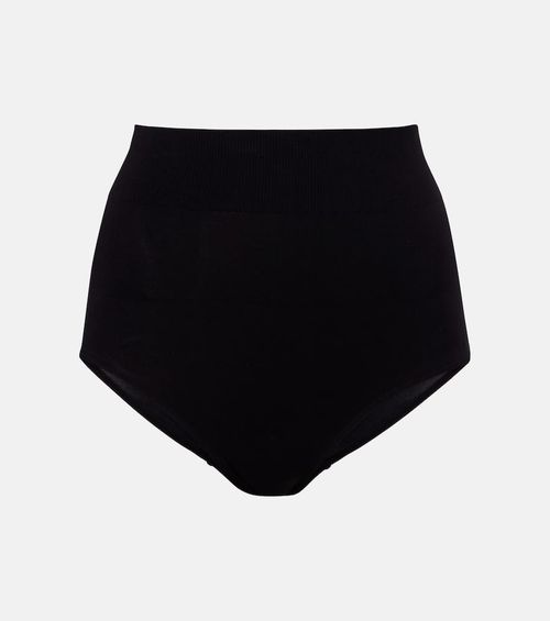 Knitted high-rise shorts