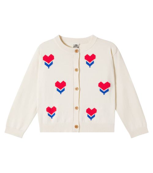 Nina jacquard cotton cardigan