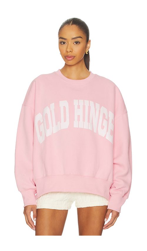 Gold Hinge Sweatshirt in Navy. S. Also in XS, M