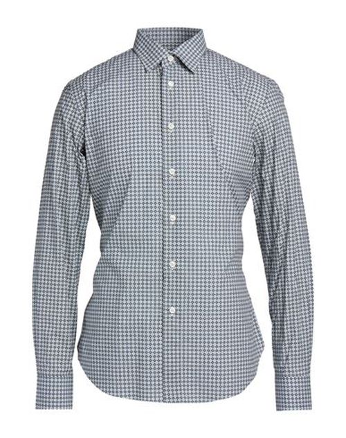Man Shirt Slate blue Size 16 Cotton
