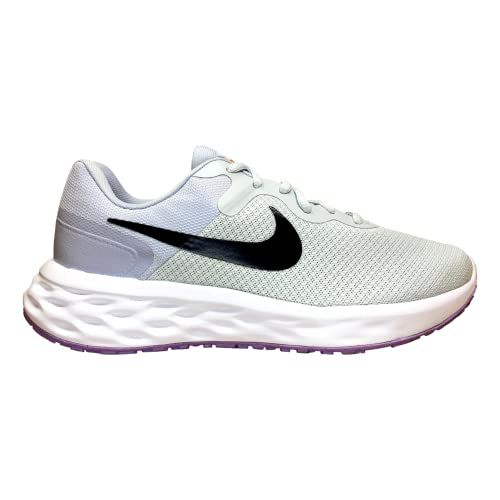 Nike Women's Race Running Shoe, Black White Dk Smoke Grey Cool Grey, 9