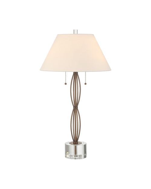 Antique Brass Clear Table Lamp from the Mizner Table Lamp Collection