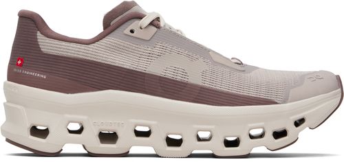 Taupe & Burgundy Cloudmster Void Sneakers