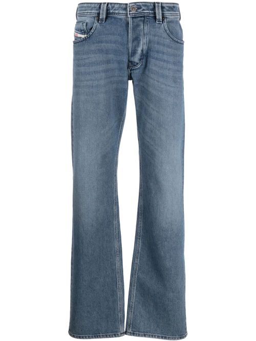 Larkee mid-rise straight-leg jeans - Blue