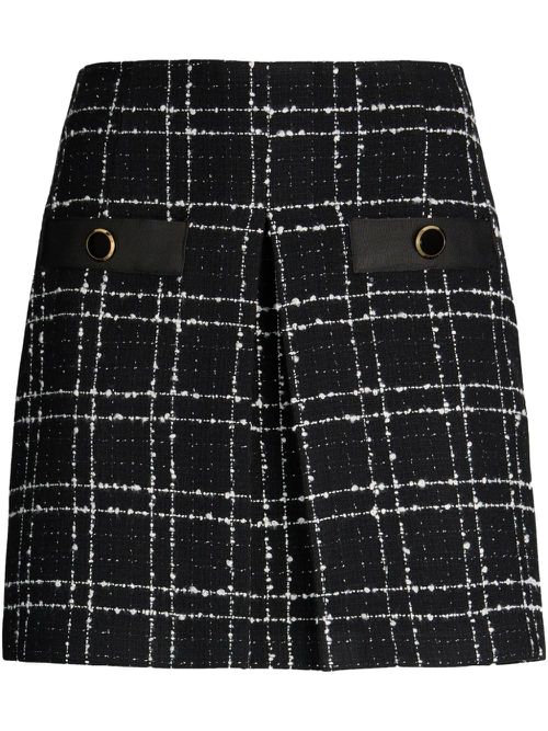 Bouclé lurex® miniskirt - Black