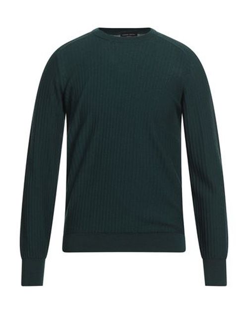 Roberto Collina Man Sweater Dark green Size 38 Merino Wool