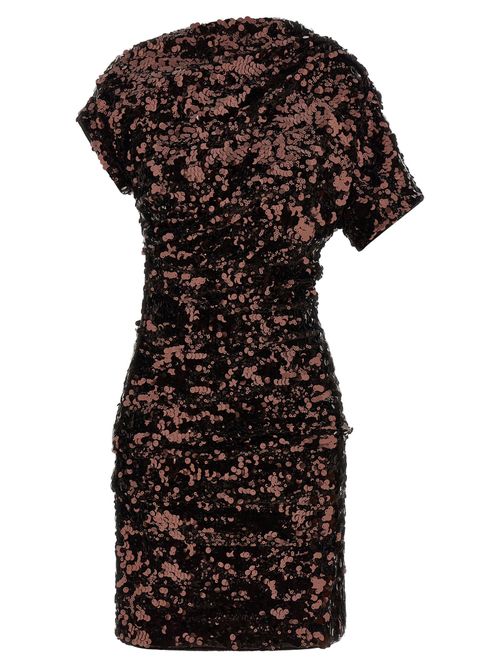 Sequin-Embellished Dress — Black