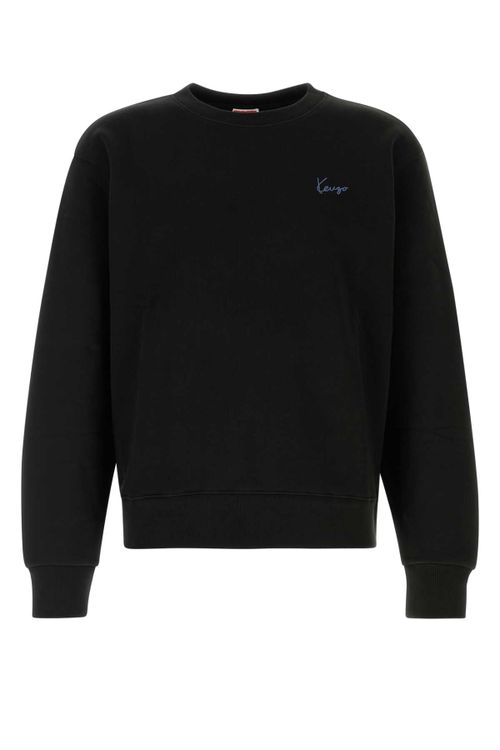 Cotton Sweatshirt — Black