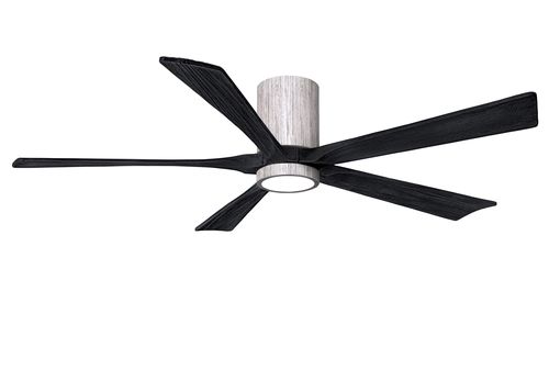 Irene 6-Speed " Ceiling Fan w/ Integrated Light Kit in Barnwood Tone with Matte Black blade