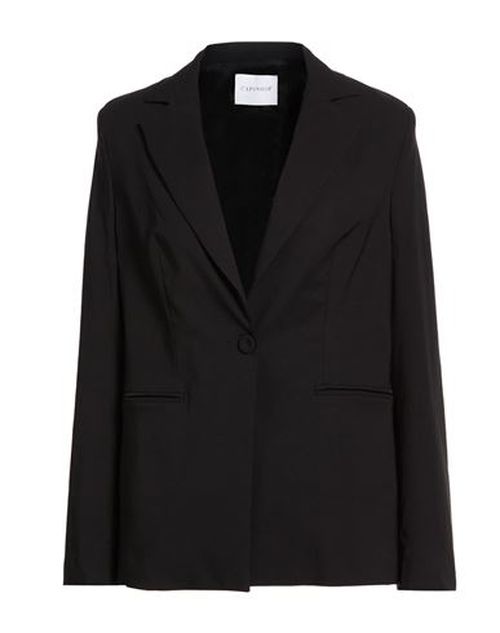 Woman Blazer Black Size 10 Viscose, Nylon, Elastane