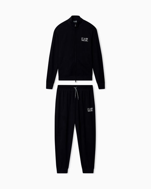 Visibility pure cotton zip-up tracksuit