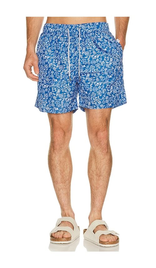 Vintage Summer Ponji Swim Volleys in Blue. M. Also in S, L, XL/1X, XXL/2X