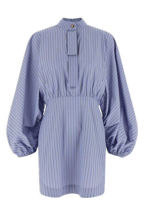 'Drawstring Stripe Mini' Dress