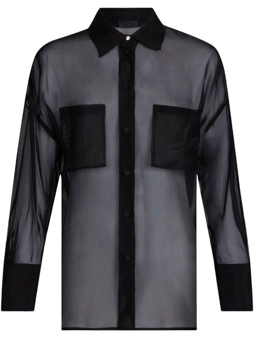 Black organza shirt